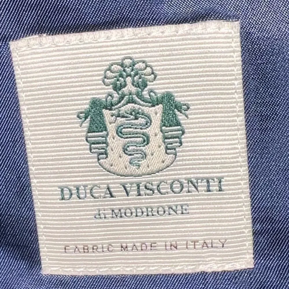 NWOT J Crew Ludlow Suit Mens 42S 38x34 Navy Italian Duca Visconti Cotton Classic
